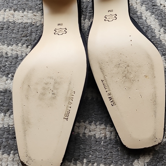 Sam and Libbey Mules. Black with embroidery and beads. - Picture 3 of 4